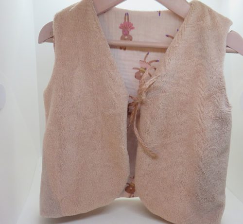 gilet enfant rose